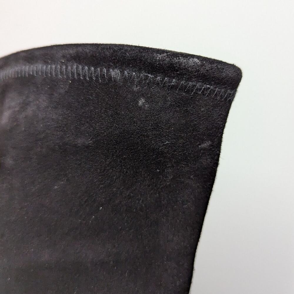 Stuart Weitzman Lowland Black Suede Over The Knee Boots Size 7.5 Womens Preowned - Picture 9 of 13
